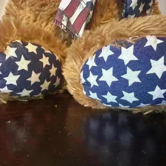 TY Large Size Brown Bear.
American Flag Ribbon.
14” Bear.
GUC - Picture 3 of 7